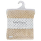 Baby Plush Fleece Waffle Wrap - Toffee (75x90cm) (PK6) 19C279