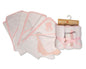Baby Girls 6 pcs Hooded Towel and Wash Cloth Bath Set - (PK6) Gp-25-1271P