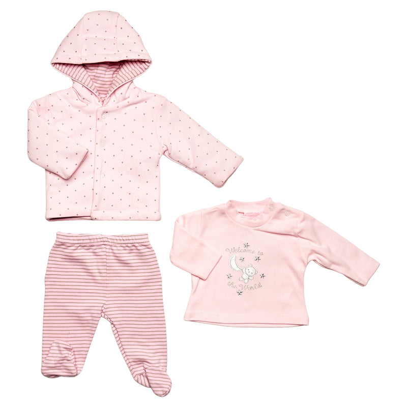 Prem Baby 3pc Jacket Set - Welcome To The World (3-8lbs) (PK12) 40JTC9762