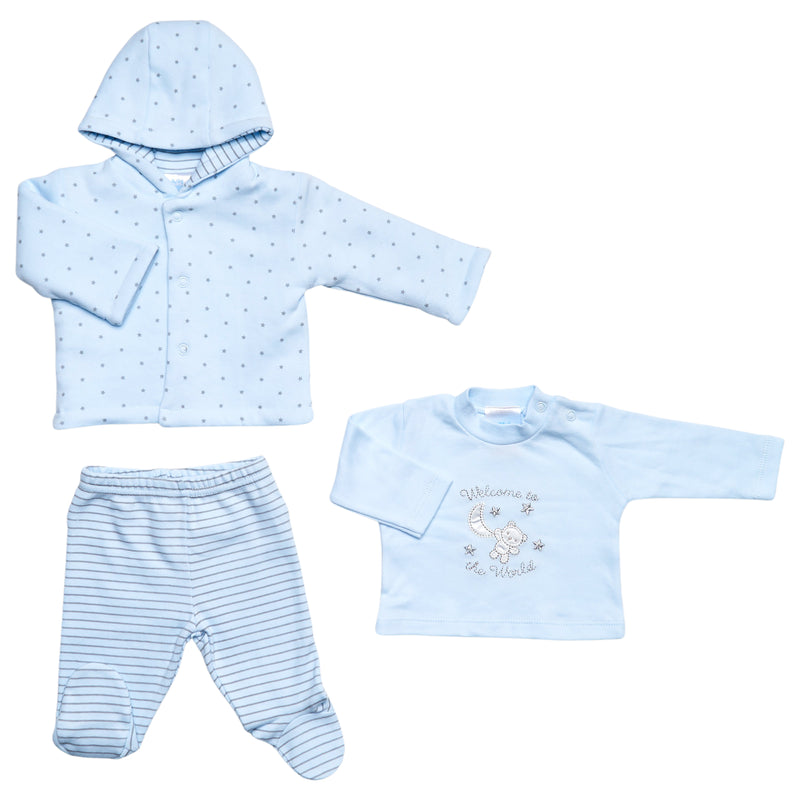 Prem Baby 3pc Jacket Set - Welcome To The World (3-8lbs) (PK12) 40JTC9762