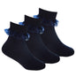 Girls 3 pack Frilly Lace Tot Socks - Navy (6/8.5-4/5.5) (PK12) 44B860