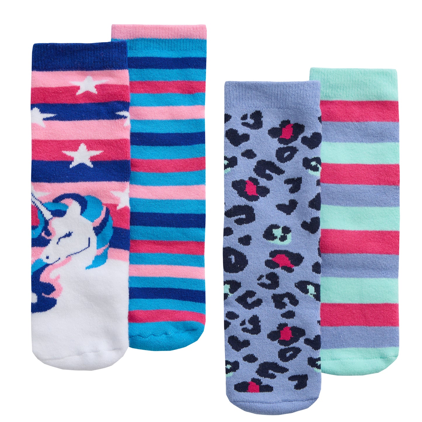Girls 2pk Boxed Terry Slipper Socks - (PK6) (6-3.5) 43B870