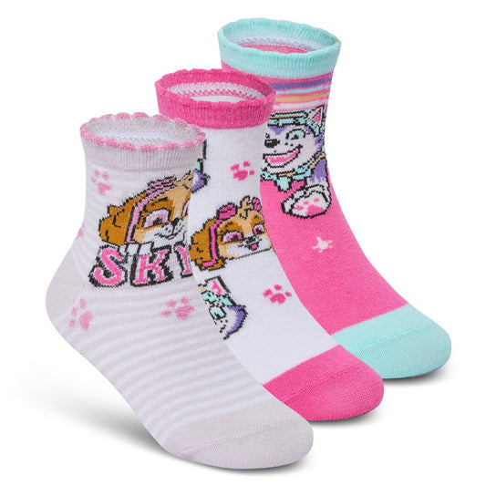 Girls 3 pack Socks - Paw Patrol  (3-8.5) (PK4) 43B893