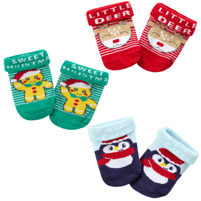 Baby XMAS Sock In Organza Bag (0-12M) (PK12) 44B1031