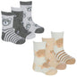 Baby Boys Socks - Bear/Lion (PK12) (0-5.5) 44B1043
