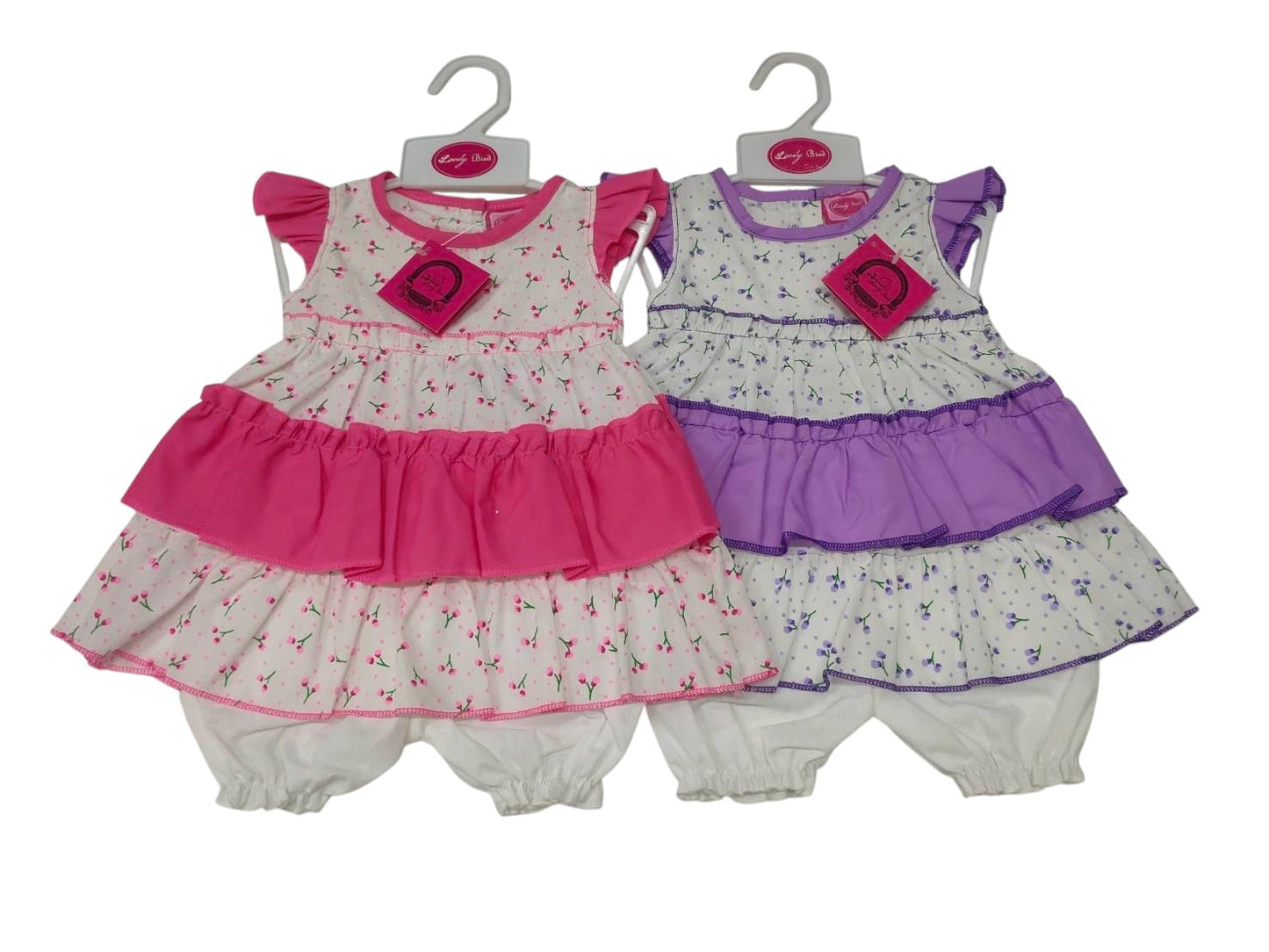 Baby Dress - Frills (0-9months) (PK6) DRS34