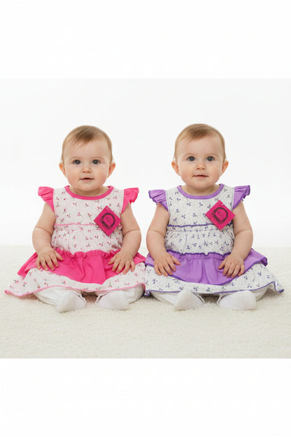 Baby Dress - Frills (0-9months) (PK6) DRS34