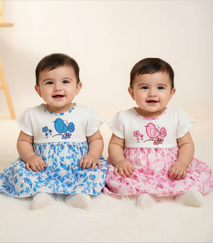 Girls Floral Dress - Tweety Bird (2-6 Years) (PK6) DRS37