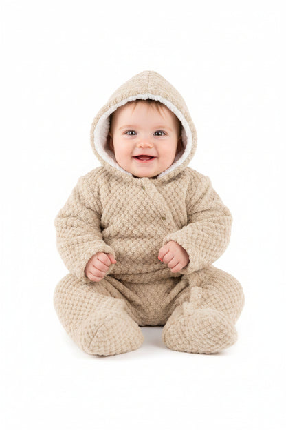 Sherpa Lined Waffle All in One - Coffee (3-9 Months) (PK4) AL110-COF
