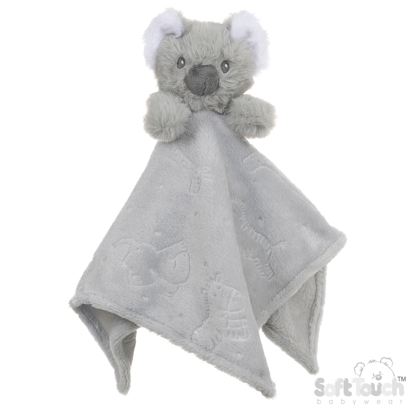 Koala Grey Embossed Comforter - Animals (36x36CM) (PK6) BC305-G