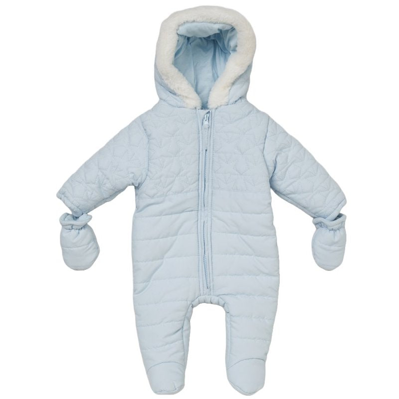 Baby Sky Blue Padded Snowsuit (0-12m) (PK3) C05741