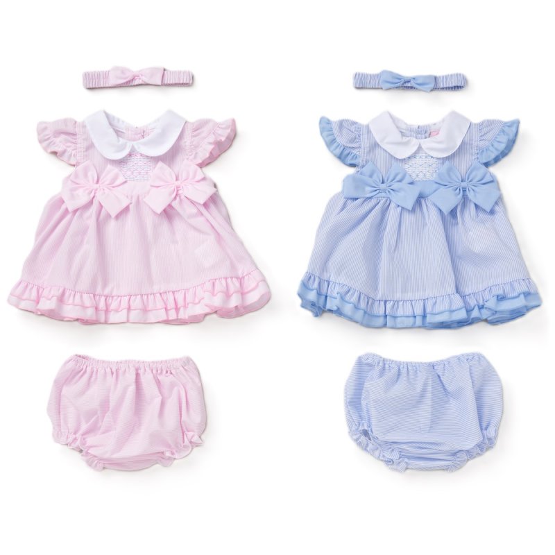 Baby Girls Dress, Pant & Headband Set  (0-9 Months) (PK12) D06532A
