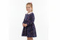 Girls Long Sleeved Dress - Navy Floral (3-8y) (PK6) H53589