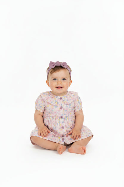 Baby Girls All Over Print Lined Dress, Pant & Headband (1-2 Years) (PK6) J33975