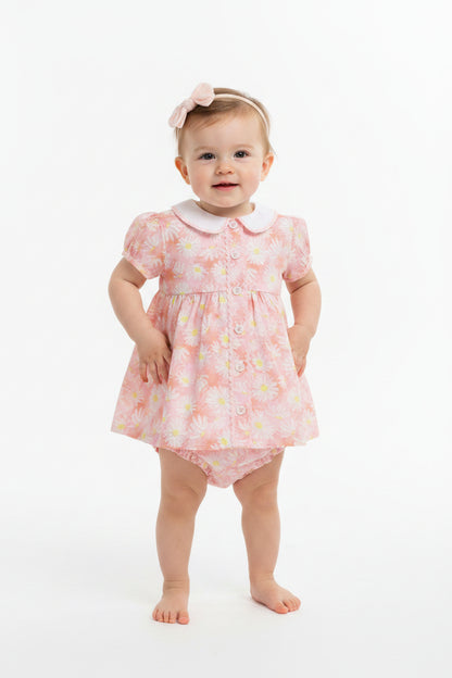 Baby Girls All Over Print Lined Dress, Pant & Headband (1-2 Years) (PK6) J33982