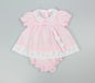 3pc Baby Girls Dress Set - Polka Pink (NB-6m) (PK6) - K14227