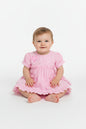 3pc Baby Girls Dress Set - Pink Checker (0-9m) (PK6) - K14235