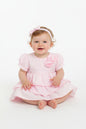 3pc Baby Girls Dress Set - Pink Frill (0-9m) (PK6) - K14239