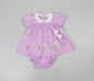 3pc Baby Girls Dress Set - Purple (0-9m) (PK6) - K14242