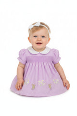 3pc Baby Girls Dress Set - Purple (0-9m) (PK6) - K14242