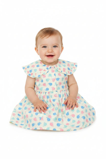 Baby Summer Dress -  Dolphin (1-2yrs) (PK6) - K34204