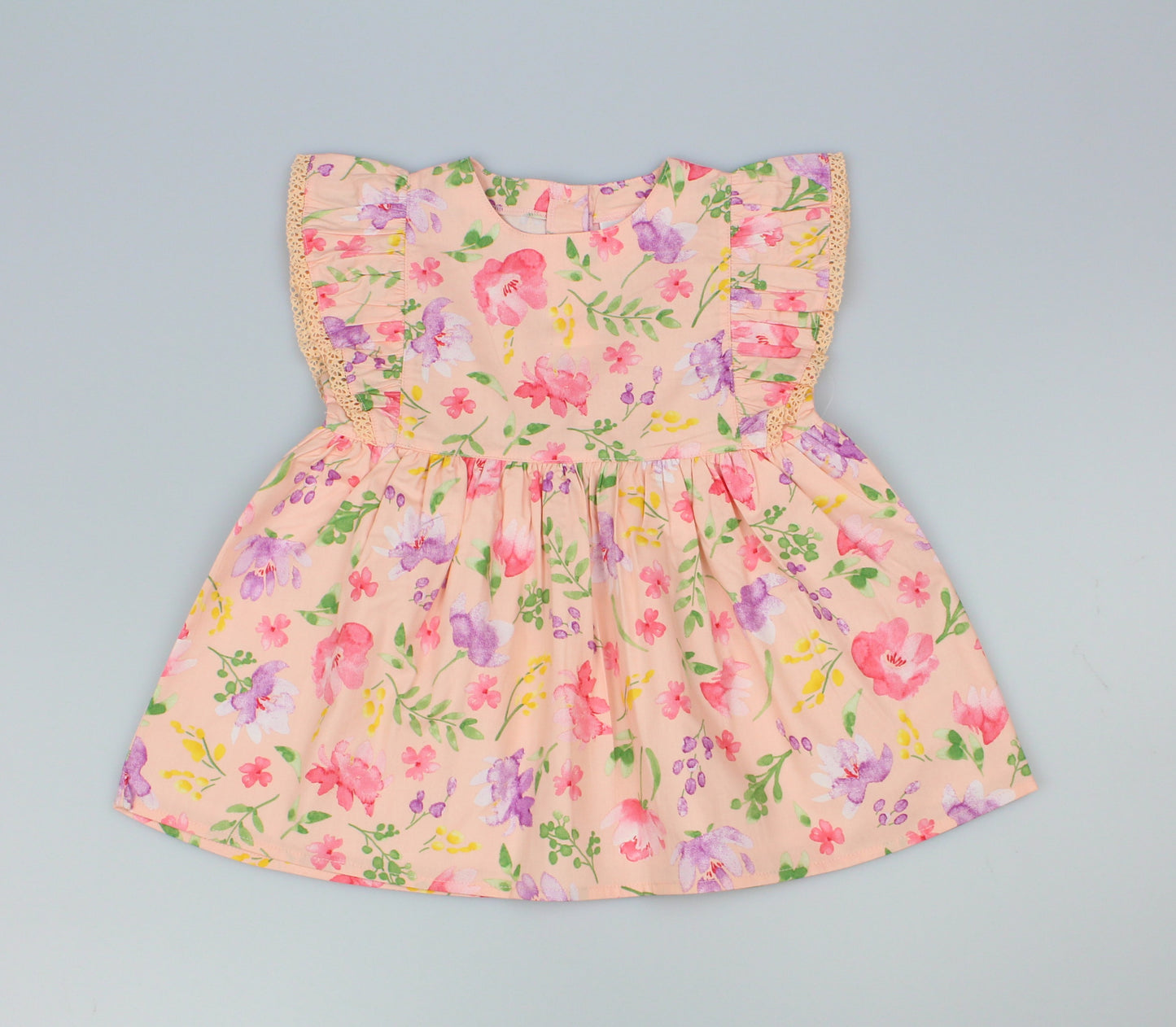 Baby Summer Dress - Peach (1-2yrs) (PK6) - K34208