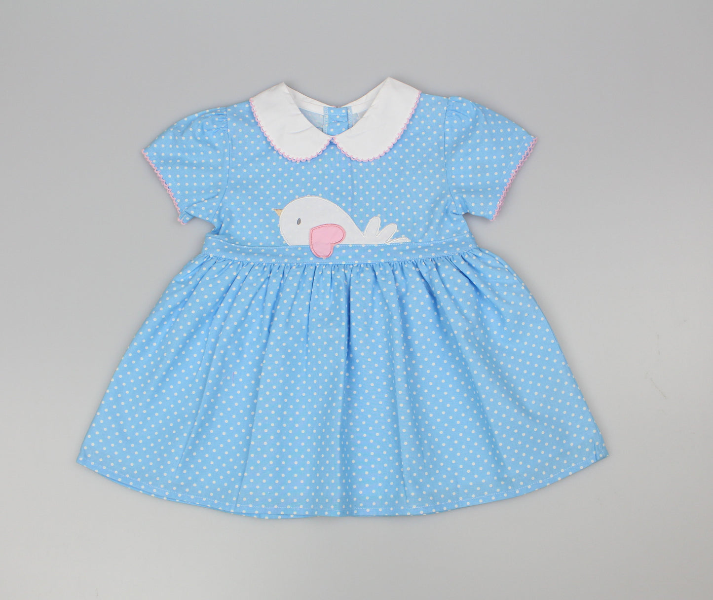 Baby Summer Dress - Polka Dolphin (1-2yrs) (PK6) - K34217