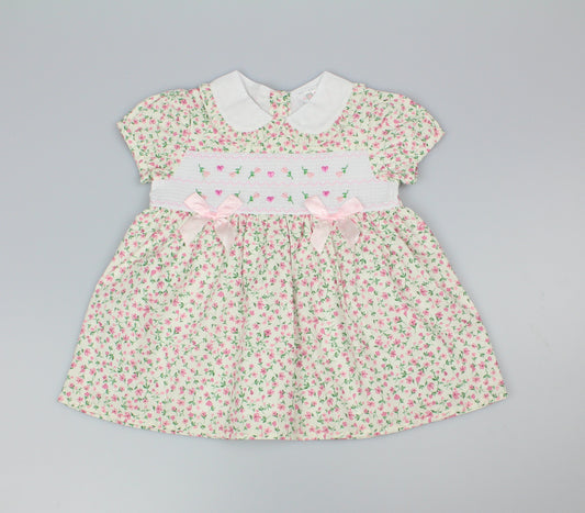 Baby Summer Dress - Pink Bows (1-2yrs) (PK6) - K34224