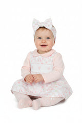 Baby Girls Smocked Dress Headband & Socks Outfit (Pack of 6) - M14269