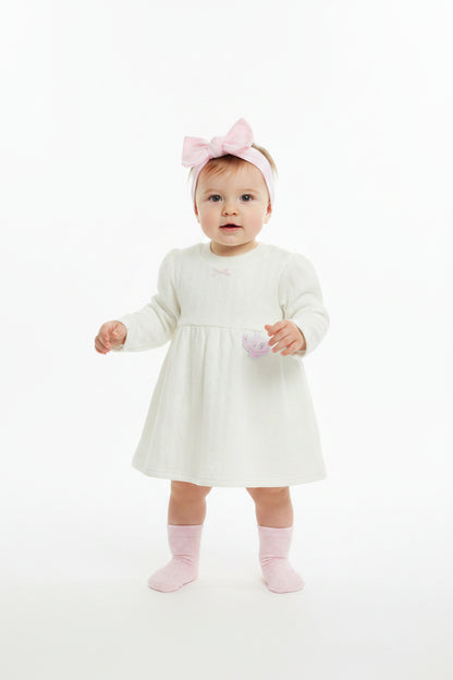 Baby Winter Dress - Off-White (0-9m) (PK6)  M15950