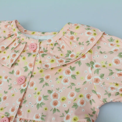 Baby Girls All Over Print Dress, Pant & Headband Set (M34301)