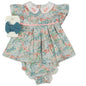 Baby Girls All Over Print Dress, Pant & Headband Set (M34302)