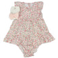 Baby Girls All Over Print Dress, Pant & Headband Set (M34306)