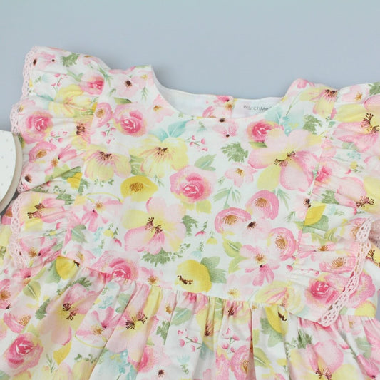 Baby Girls All Over Print Dress, Pant & Headband Set (Pack of 6) - M34309