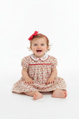 Baby Girls 3pc Dress, Pant & Headband Set - Floral/Red (1-2yrs) (PK6) - M34311