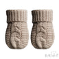 BISCUIT INFANTS RECYCLED ACRYLIC CABLE KNIT MITTENS - (NB-12 Months) (PK6) EBM800-BI