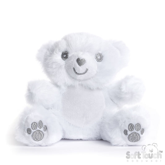 Eco Recycled Teddy Bear - White (PK6) EST60w