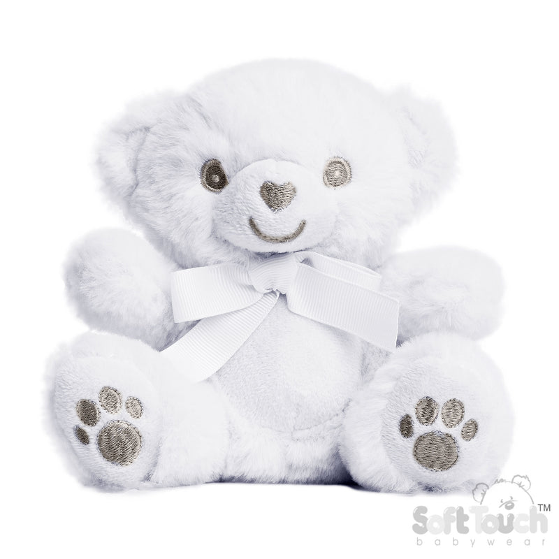 Eco Recycled Teddy Bear - White (PK6) EST60w