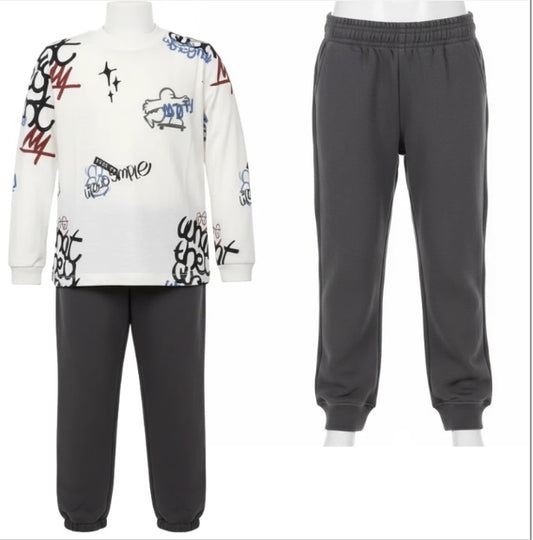 Boys Top & Jogger set - Graffiti (PK5) (4-12yrs) (Ex-Chainstore) GRF16