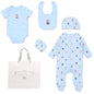 Baby 6pc Mesh Bag Gift Set - CheckerTeddy (NB-6m) (PK4) F10717