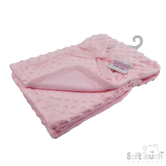 Bubble Fleece Back Wrap - Pink (PK1) FBP80-P