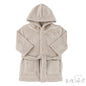 Embossed Hooded Robe - Biscuit/Animals (6-12m) (PK4) FBR305BI