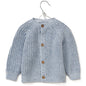 Baby Cotton Knit Embroidered Cardigan - Blue/Hello (PK6) (0-12m) G12760NB