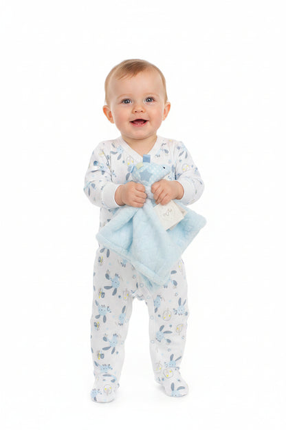 Baby All in One & Comforter set - Sky (0-6m) (PK6)  M15852