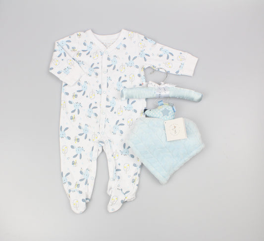 Baby All in One & Comforter set - Sky (0-6m) (PK6)  M15852