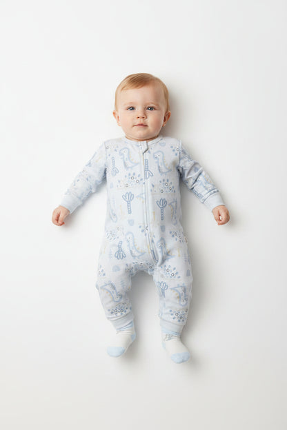 Baby Gift Set - Blue Dino (0-6m) (PK6)  M15854