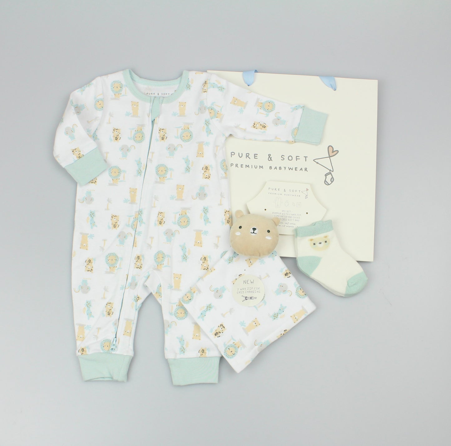 Baby Gift Set - Teddy (0-6m) (PK6)  M15856