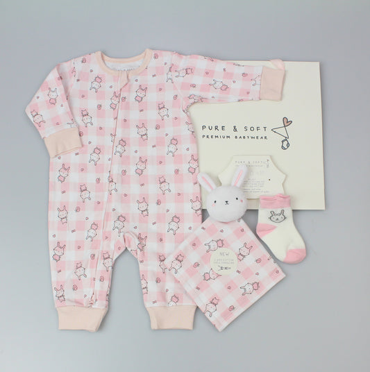 Baby Gift Set - Pink Bunny (0-6m) (PK6)  M15857