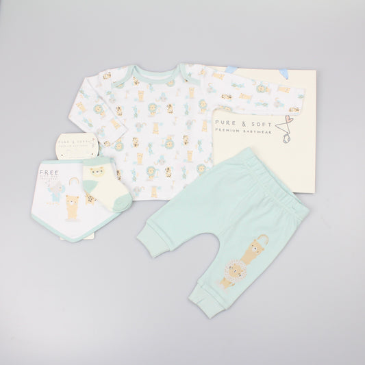 4pc Gift Set w/Bag - Lion (0-6m) (PK6) M15865