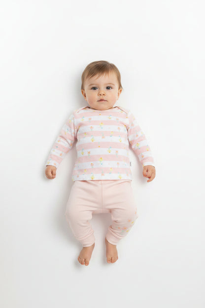4pc Gift Set w/Bag - Stripes (0-6m) (PK6) M15868
